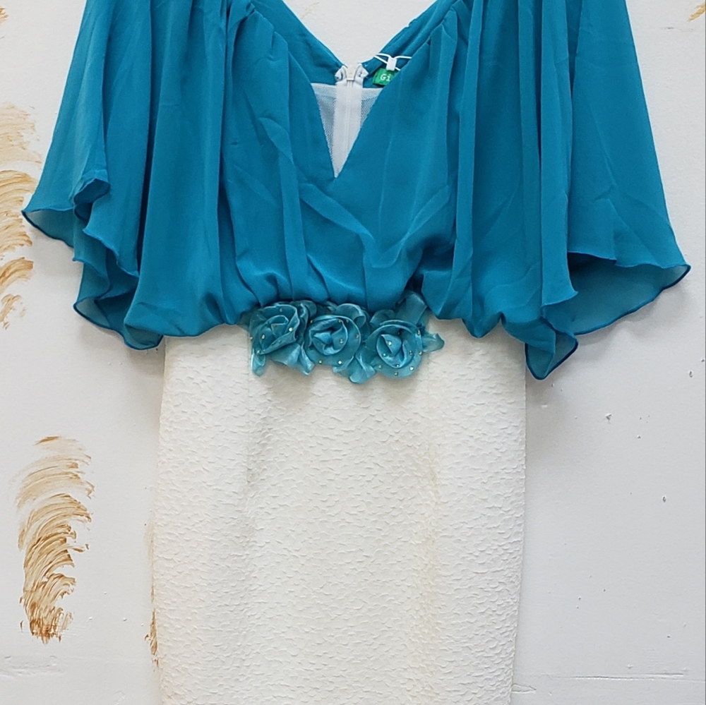 Formal Blue/Turquoise Mini dress